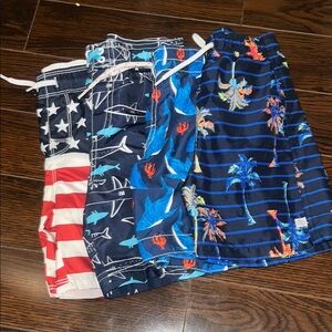 Lot of 4 Boys Swim Trunks - Size 4T